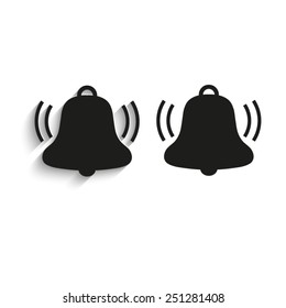 Bell  - black vector icons