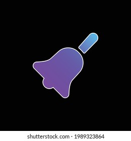 Bell blue gradient vector icon