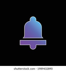 Bell blue gradient vector icon