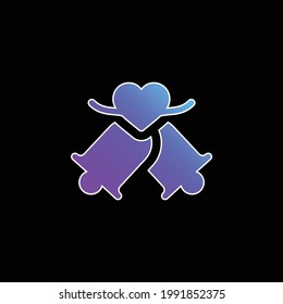Bell blue gradient vector icon