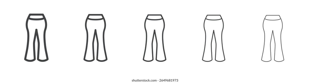 ícone inferior da campainha símbolo de ilustração fina plana