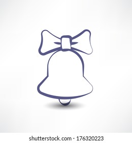 Bell with a bow