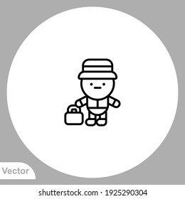 Bell-Boy-Symbol, Vektorsymbol, Symbol, Logo-Illustration für Web und Mobile