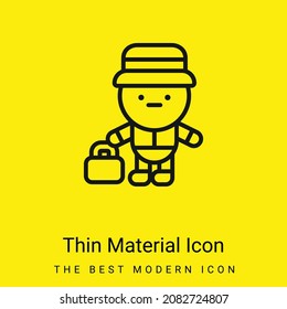 Bell Boy Minimal Bright Yellow Material Icon