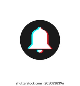 Bell button, social media modern design