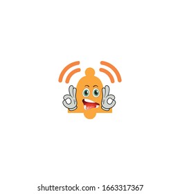 bell cartoon characters design with expression. you can use for stickers, pins or patches