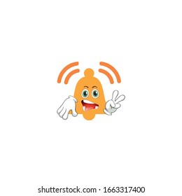 bell cartoon characters design with expression. you can use for stickers, pins or patches
