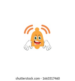 bell cartoon characters design with expression. you can use for stickers, pins or patches