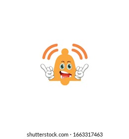 bell cartoon characters design with expression. you can use for stickers, pins or patches
