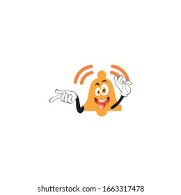 bell cartoon characters design with expression. you can use for stickers, pins or patches