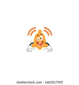 bell cartoon characters design with expression. you can use for stickers, pins or patches