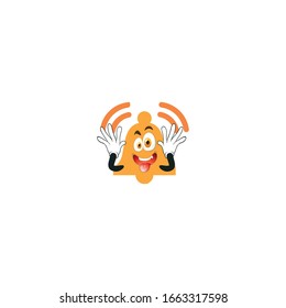 bell cartoon characters design with expression. you can use for stickers, pins or patches