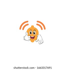 bell cartoon characters design with expression. you can use for stickers, pins or patches