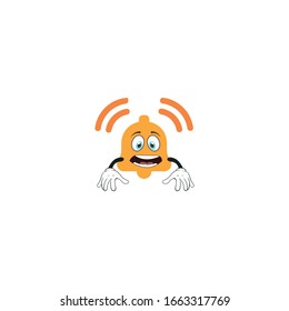bell cartoon characters design with expression. you can use for stickers, pins or patches
