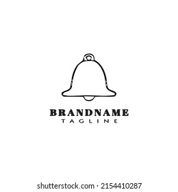 bell cartoon logo icon design template black modern isolated vector