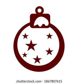 Bell. Christmas, happy new year symbol. Isolated vector icon, sign, emblem, pictogram. Flat style for graphic and web design.