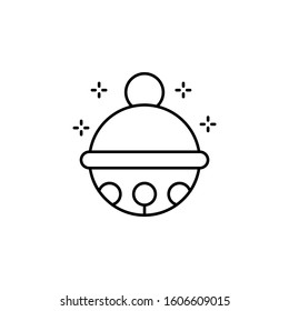 Bell, Christmas icon. Simple line, outline vector of new year icons for ui and ux, website or mobile application