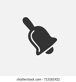 Bell christmas vector icon eps 10. Simple isolated illustration.