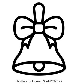 Ilustração de ícone de vetor de Natal Bell