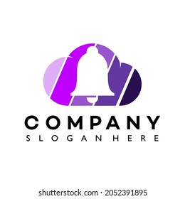 Bell Cloud Logo Template Design Vector