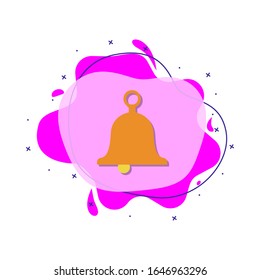 Icono de color campana. Sencillos iconos del vector de color de la educación para ui y ux, sitio web o aplicación móvil