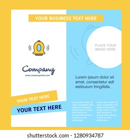 Bell  Company Brochure Template. Vector Busienss Template