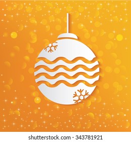 Bell concept on yellow background,vector