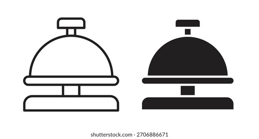 Colección del icono del conserje de Bell. iconos simples modernos para el Web