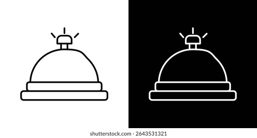 Icono de conserje de Bell. Icono de Vector Diseño gráfico. Iconos de Ui Ux