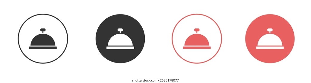 Bell concierge icon vector design template simple and clean style