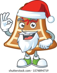 Bell cookies in Santa cartoon character design