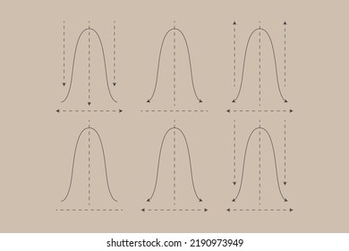 Bell Curve Symbol Design Vector Flat Modern Isolated Illustration