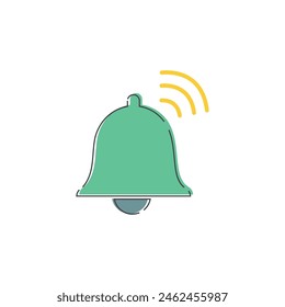Bell Design Illustration Symbol Vektorgrafik Vorlage