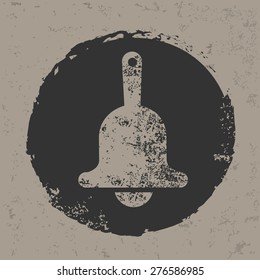 Bell design on grunge background,grunge vector