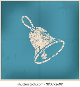 Bell design on old paper background, vector