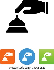 Bell Desk With Hand Icon