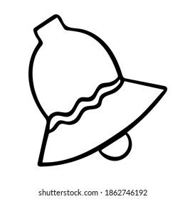 Bell doodle vector, Christmas holidays and winter season draw and phrases for cards, banners, posters, scrapbooking, pillow, cups and clothes design. 