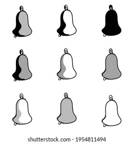 bell doodle vector icon. Drawing sketch illustration hand drawn line.