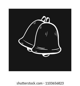 bell drawing doodle icon vector 