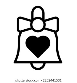 bell dualtone black valentine illustration vector year icon perfect. Icon sign from modern collection for web. Nice design perfect.