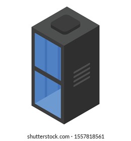 Bell elevator icon. Isometric of bell elevator vector icon for web design isolated on white background