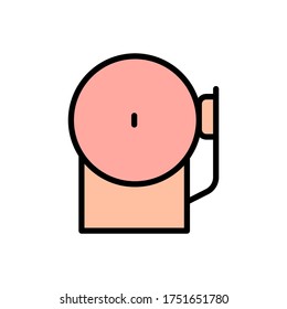 Bell, emergency icon. Simple color with outline vector elements of firefighters icons for ui and ux, website or mobile application