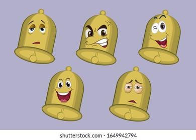 bell face expression, vector based, EPS 10 file type