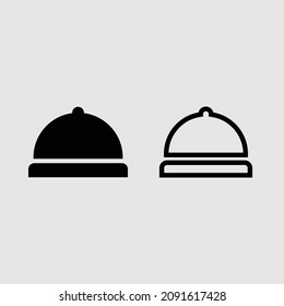bell fill and outline icon set isolated vector illustration