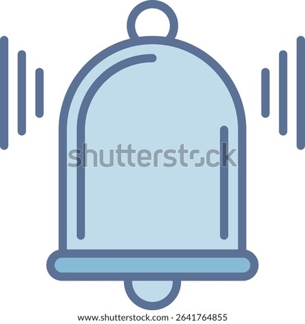 Bell Filled Blue Tone Icon
