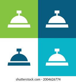 Bell Flat four color minimal icon set