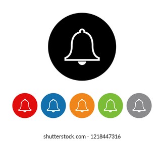 bell Flat icon, notification Flat icon symbols vector