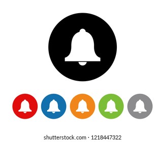 bell Flat icon, notification Flat icon symbols vector