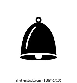 Bell flat icon, vector illustration.