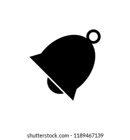 Bell flat icon, vector illustration.